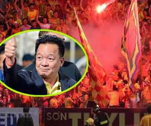 HLV Nam Định: 'CĐV đốt pháo sáng do bức xúc với bầu Hiển'