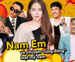 Nam Em xứng danh 'mỹ nhân rung động nhiều nhất Vbiz': Thả thính cả tài tử xứ Hàn, 2 năm dính ồn ào với loạt sao nam
