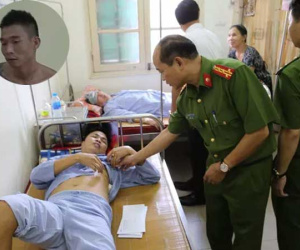 Hãi hùng lời kể của phó trưởng công an xã bị đối tượng ngáo đá khống chế vợ con, đâm bị thương
