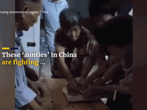 Bà nội trợ Trung Quốc quyết sống mái giành miếng thịt lợn giảm giá cuối