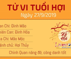 Tử vi thứ 6 ngày 27/9/2019 của 12 con giáp: Sửu tiền bạc dồi dào, Tị mất tiền oan
