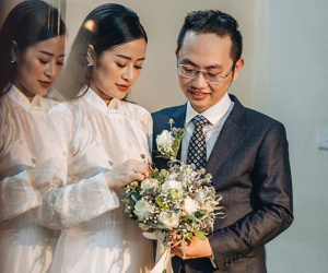 Cưới phó trưởng phòng VTV4 ở khách sạn 5 sao, Phí Linh mang bầu đi xin đồ cũ cho con
