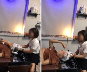 Chỉ trỏ quá nhiều trong lúc gội đầu, vị khách nam được nhân viên nữ 'bonus' ngay quả tát như trời giáng vào mặt