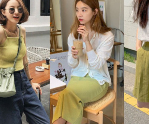 Xanh quả bơ vừa nổi vừa lạ chính là gam màu hot hit được hội sành mặc kết nhất lúc này, ngay cả sao Hàn cũng mê tít