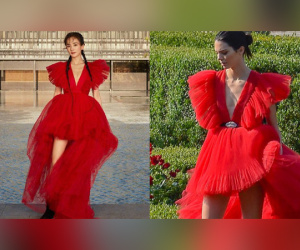 Dương Mịch 'đụng độ' Kendall Jenner: Dáng ai cũng thon, chân ai cũng dài nhưng hơn thua nhau ở kiểu tóc