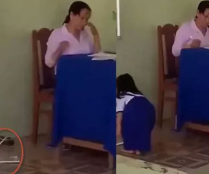 Xác định được giáo viên ném vở học sinh xuống nền gạch gây bức xúc