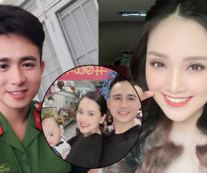 "Hoa hậu khả ái" gốc Thái Nguyên lại yêu Hot boy cảnh sát, con đầu lòng ai cũng trầm trồ