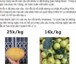 Chàng trai quảng cáo bán hoa quả cực chất trên group sinh viên Ngoại thương, các mẹ các chị vào mà học tập!