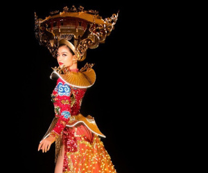 Miss Grand 2019: Bộ quốc phục gặp sự cố lớn, Kiều Loan vẫn được xếp thứ 2 Top 10 bình chọn Trang phục dân tộc