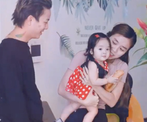Bà xã Hoài Lâm chính thức công khai diện mạo con gái nhỏ xinh như thiên thần đúng ngày sinh nhật bé