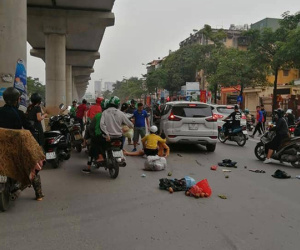 Hà Nội: Xe ô tô 'điên' gây tai nạn liên hoàn khiến nhiều người nhập viện