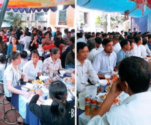 Xôn xao hình ảnh về đám cưới phân bàn 'mâm đàn ông, mâm đàn bà' tách biệt rạch ròi khiến dân tình bàn tán