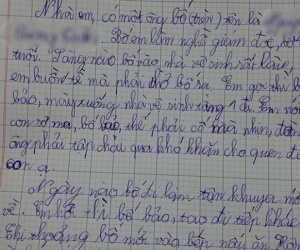 Bài văn tả bố 'siêu thật' của học sinh lớp 4 khiến dân mạng cười ngã ngửa: 'Làm giám đốc, sáng nào cũng vệ sinh rất lâu, em buồn tè mà phải chờ bố ra'