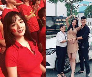 CĐV Việt xinh đẹp từng được truyền hình Hàn Quốc phỏng vấn gây bất ngờ khi khoe ảnh bầu 6 tháng ở tuổi 22