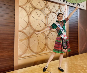 Tường San múa 'Để Mị nói cho mà nghe' ở Hoa hậu Quốc tế 2019