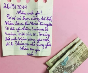 Thư tình của học sinh tiểu học khiến phụ huynh choáng váng, nhưng vật phẩm đính kèm thư tay mới bất ngờ