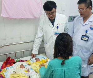 Quảng Trị: Cặp song sinh đầu tiên chào đời bằng thụ tinh nhân tạo