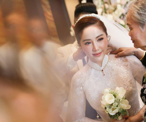 Cận cảnh nhan sắc lộng lẫy tựa công chúa của Bảo Thy trong nhà thờ, đến fan nữ còn phải 'rụng tim'
