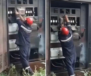 Trạm biến áp phát nổ kinh hoàng, thợ điện thoát chết trong gang tấc