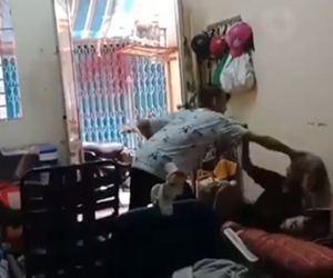 Nghi vấn cháu trai đánh đập, chửi bới cụ bà dã man mặc cho bà kêu cứu