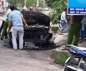 Mượn xe chưa kịp trả, Huyndai nửa tỉ đồng cháy rụi trong đêm