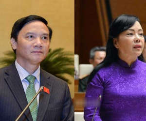 Quốc hội bỏ phiếu kín miễn nhiệm hai nhân sự