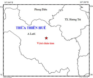 Thừa Thiên – Huế: Xuất hiện trận động đất trong đêm khiến người dân lo lắng