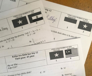 Bận dạy học nhưng vẫn mê bóng đá, cô giáo nghĩ ra độc chiêu cổ vũ đội tuyển cực lầy