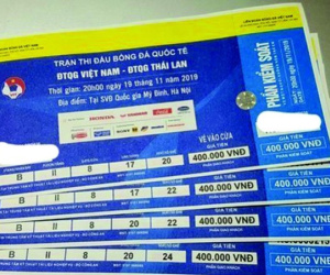 Triệt phá cơ sở làm vé giả trận Việt Nam – Thái Lan, thu giữ gần 1000 vé