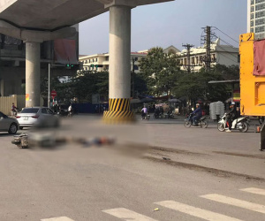 Va chạm với ô tô, hai ông cháu đi xe máy tử vong thương tâm