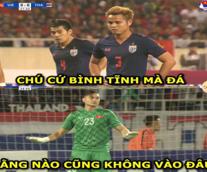 Cản phá penalty xuất sắc, Đặng Văn Lâm trở thành chủ đề chế ảnh của dân mạng