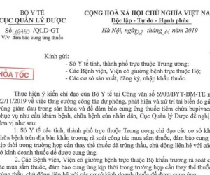 Cục Quản lý Dược gửi công văn hỏa tốc yêu cầu thay thế thuốc tê Bupivacaine