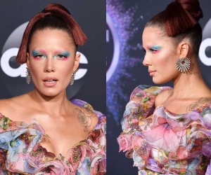 Halsey nâng xu hướng màu mắt nước lên tầm cao mới tại AMA 2019