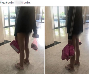 Lại thêm cô gái trẻ 'trên mùa đông, dưới không mặc quần' đứng đợi thang máy, cư dân mạng nhiệt tình hỏi: 'Gió về rồi chân có lạnh không em?'
