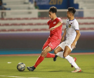 U22 Lào xuất sắc cầm hòa U22 Singapore