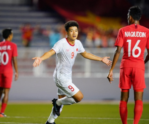 U22 Việt Nam 1-0 U22 Singapore: Hà Đức Chinh ghi 'bàn thắng vàng', Việt Nam đặt 1 chân vào bán kết