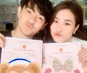 Đông Nhi hào hứng khoe giấy đăng ký kết hôn hậu đám cưới hoành tráng