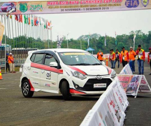 Toyota Wigo - chiếc xe được lựa chọn để đua Auto Gymkhana