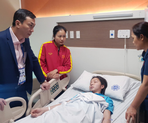Nữ tuyển thủ kiệt sức đã ra viện, sẽ đi cổ vũ U22 Việt Nam