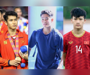 Bộ ba trai đẹp 'cực phẩm' của U22 Việt Nam khiến hội fan girl chết mê chết mệt gọi tên Hoàng Đức - Tấn Sinh - Trọng Hùng