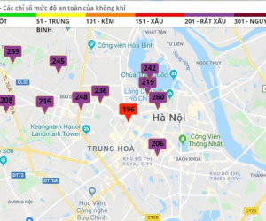 AirVisual xếp hạng Hà Nội ô nhiễm thứ 2 thế giới sáng nay