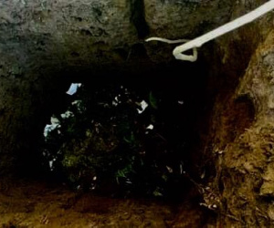 Mẹ trẻ nhẫn tâm vứt con mới sinh được 2 ngày xuống hố phân
