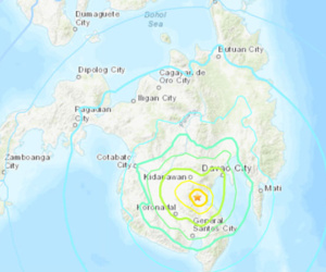 Động đất 6,8 độ ở Philippines