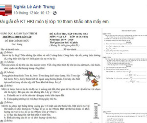 Sự thật bất ngờ vụ trò chưa thi, thầy đăng đề và đáp án trên Facebook