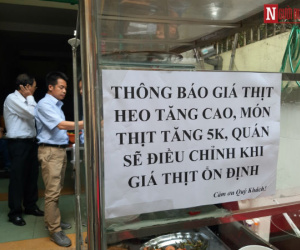 Thịt heo tăng giá, dịch vụ ăn uống 'té nước theo mưa'