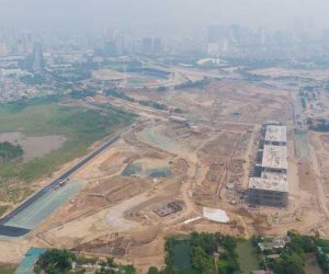 Cận cảnh những 'đường cua huyền diệu' đang gấp rút hoàn thành tại đường đua F1