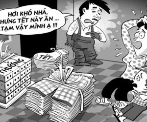 Thưởng Tết bằng hiện vật và những câu chuyện dở khóc dở cười