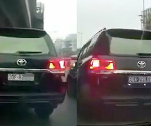 Tài xế ôtô 'hô biến' biển trắng sang biển xanh bị phạt 5 triệu đồng
