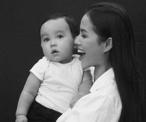 Sau bức ảnh bị rò rỉ, Phạm Hương chính thức công khai cận mặt quý tử 1 tuổi trên trang cá nhân