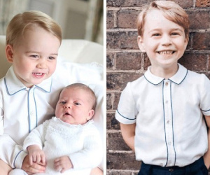 Soi lại hình cũ hình mới của Hoàng tử George, fan hí hửng phát hiện cậu bé chỉ mặc độc một kiểu áo trong các sự kiện trang trọng